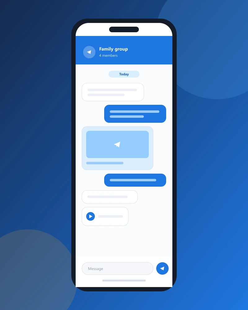 Peramban Android mengunduh berkas APK Telegram resmi